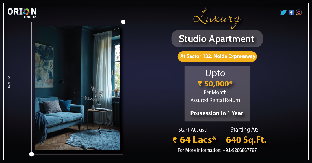 Redefining Luxury and ROI with Orion One 32 Studio Apartments